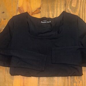 Abercrombie & Fitch Women's MATERNITY Elegant Black Long Sleeve Top size M